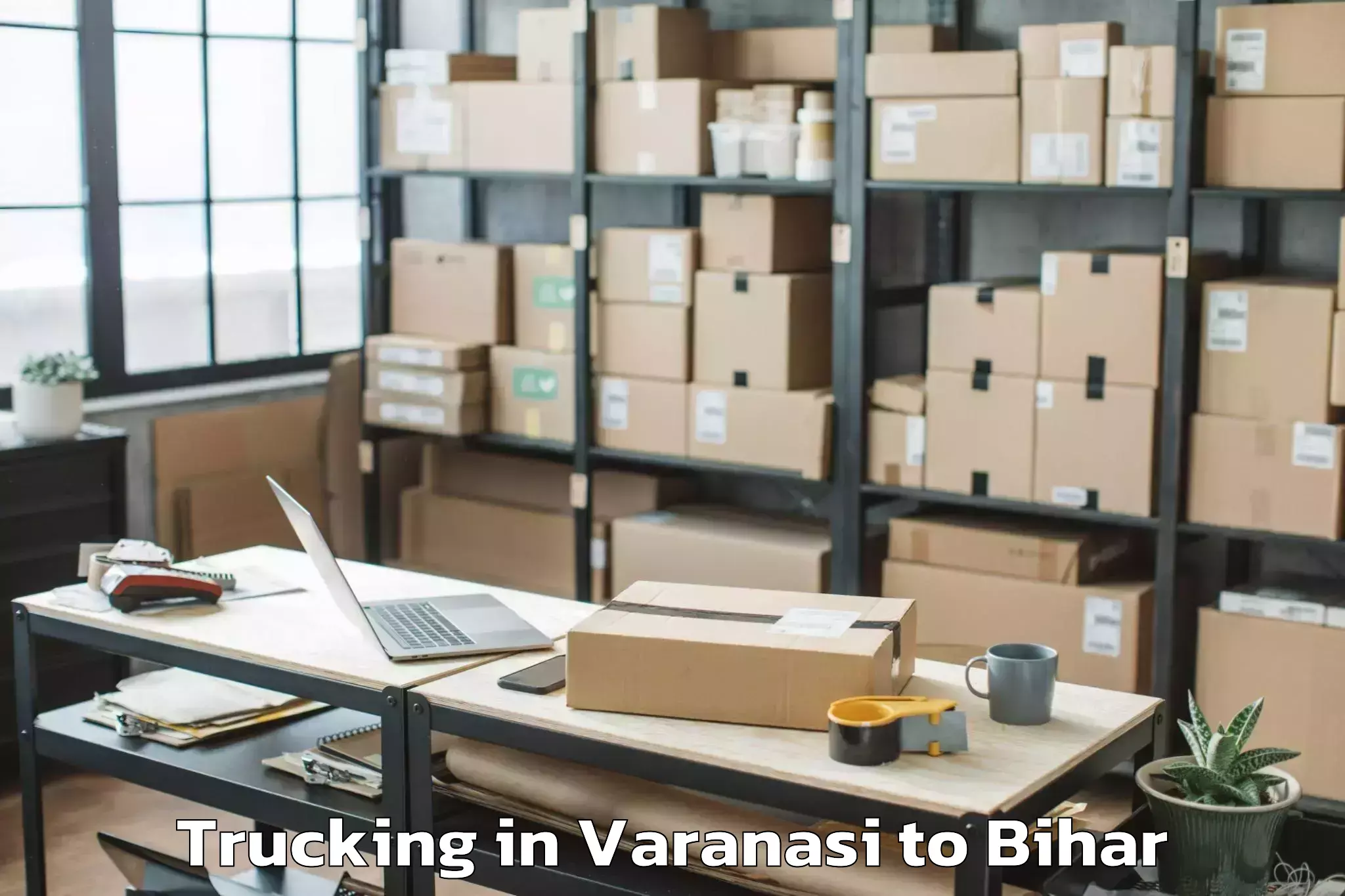 Top Varanasi to Bhabhua Trucking Available